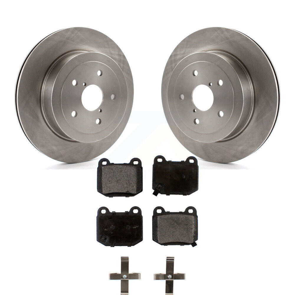 Rear Disc Brake Rotors and Ceramic Pads Kit B358