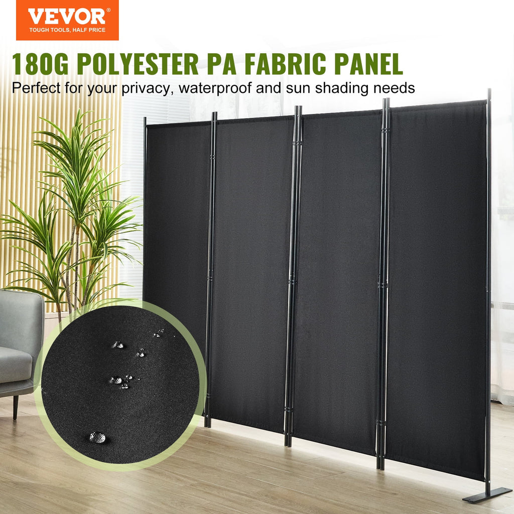 4-Panel Folding Privacy Screen Room Divider C555353