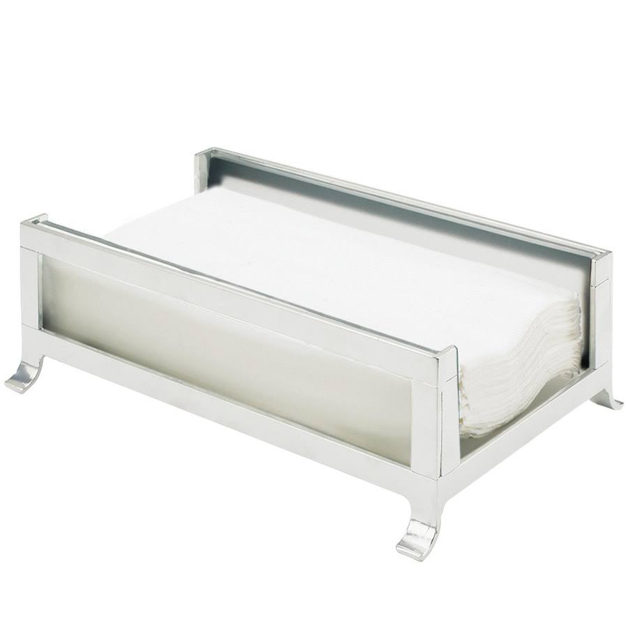 Silver Frost Glass Napkin Holder X54570