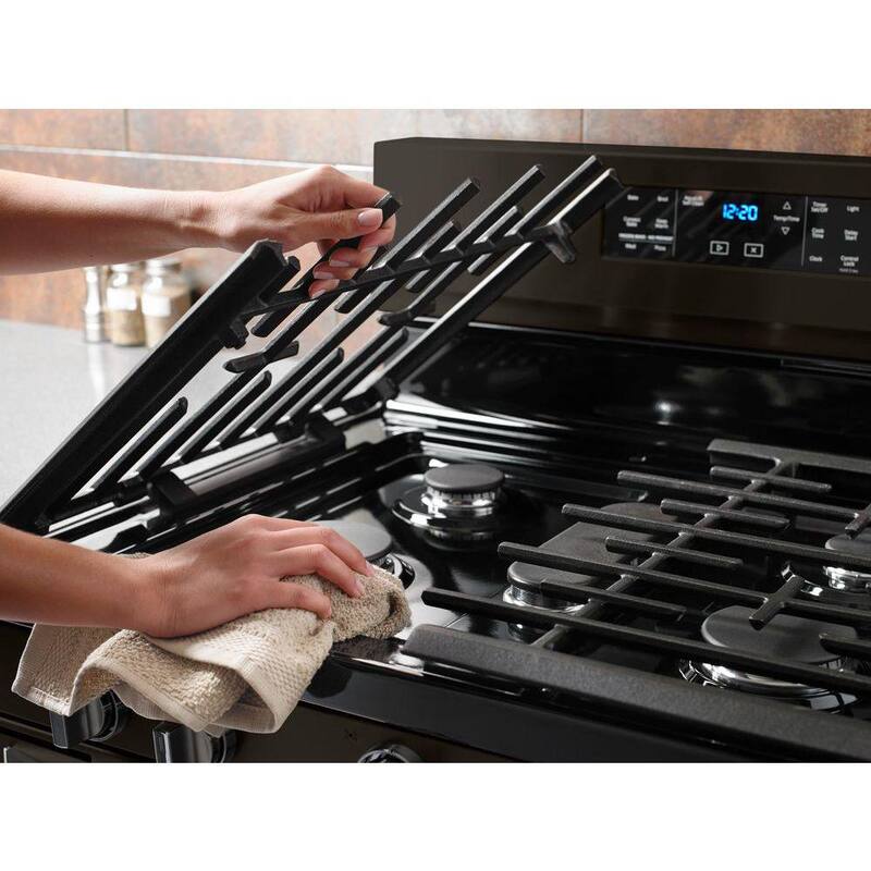 5.8 cu. ft. Black Stainless Gas Freestanding Range Q586699
