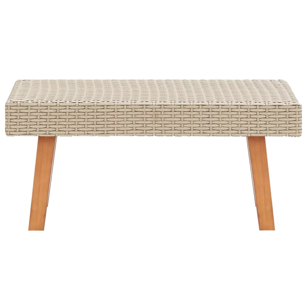 2 Piece Poly Rattan Patio Set with Cushions V213766