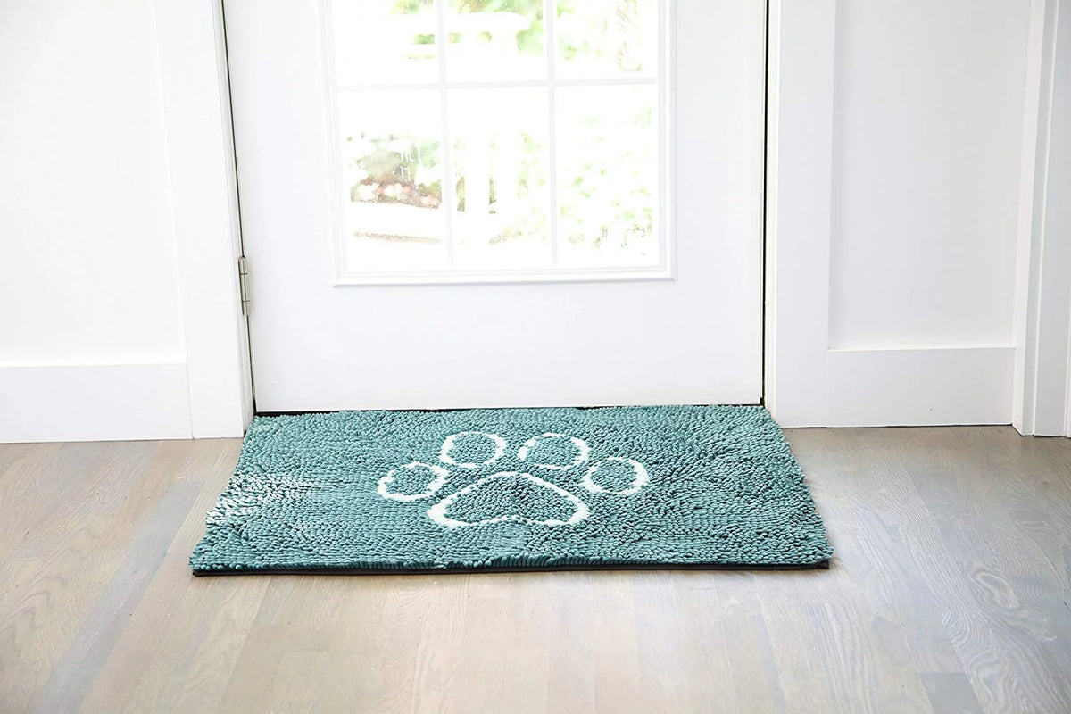 Black Microfiber Doormat 23x16 T1438