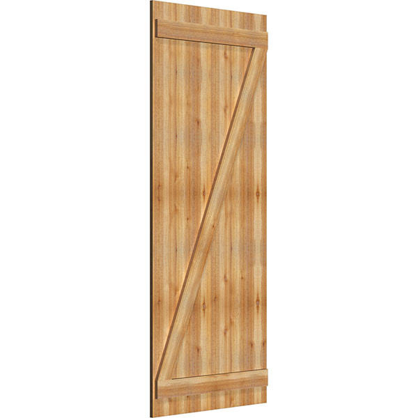 Rough Sawn Western Red Cedar Board-n-Batten Shutters C4505