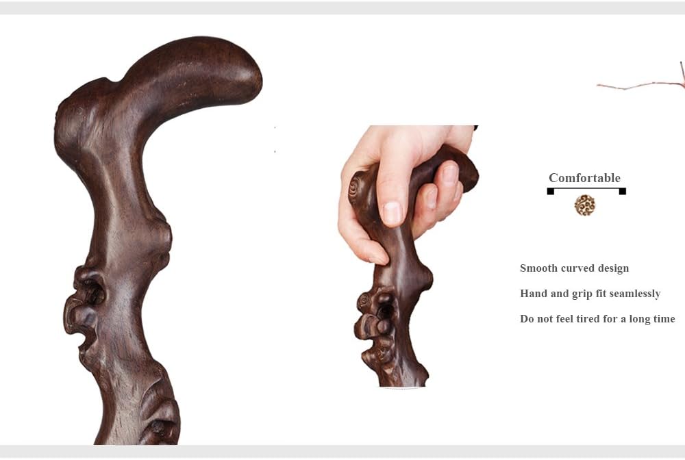 Wood Cane with Curved Handle J938734
