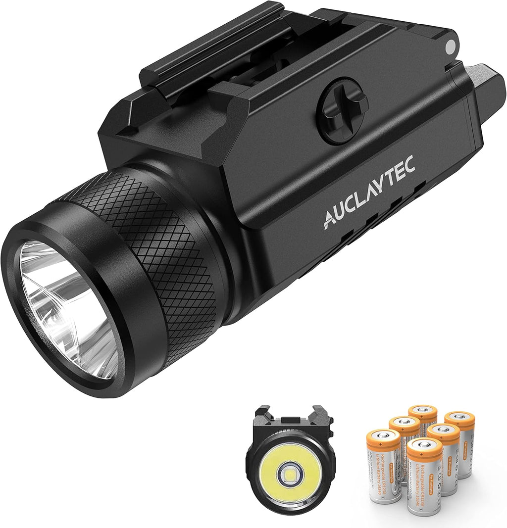 1200 Lumens Mounted Pistol Flashlight with Strobe Mode C402093