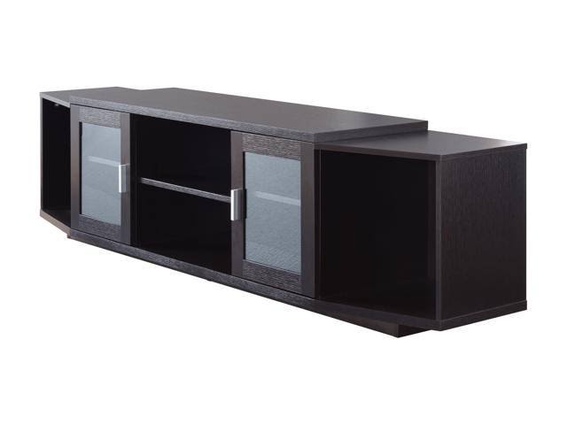 72-Inch Wood TV Stand in Cappuccino Z435