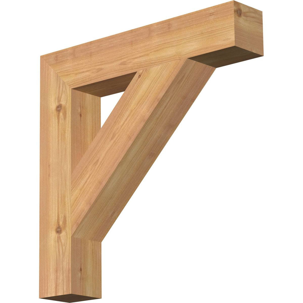 Traditional Block Smooth Bracket, Western Red Cedar G291995