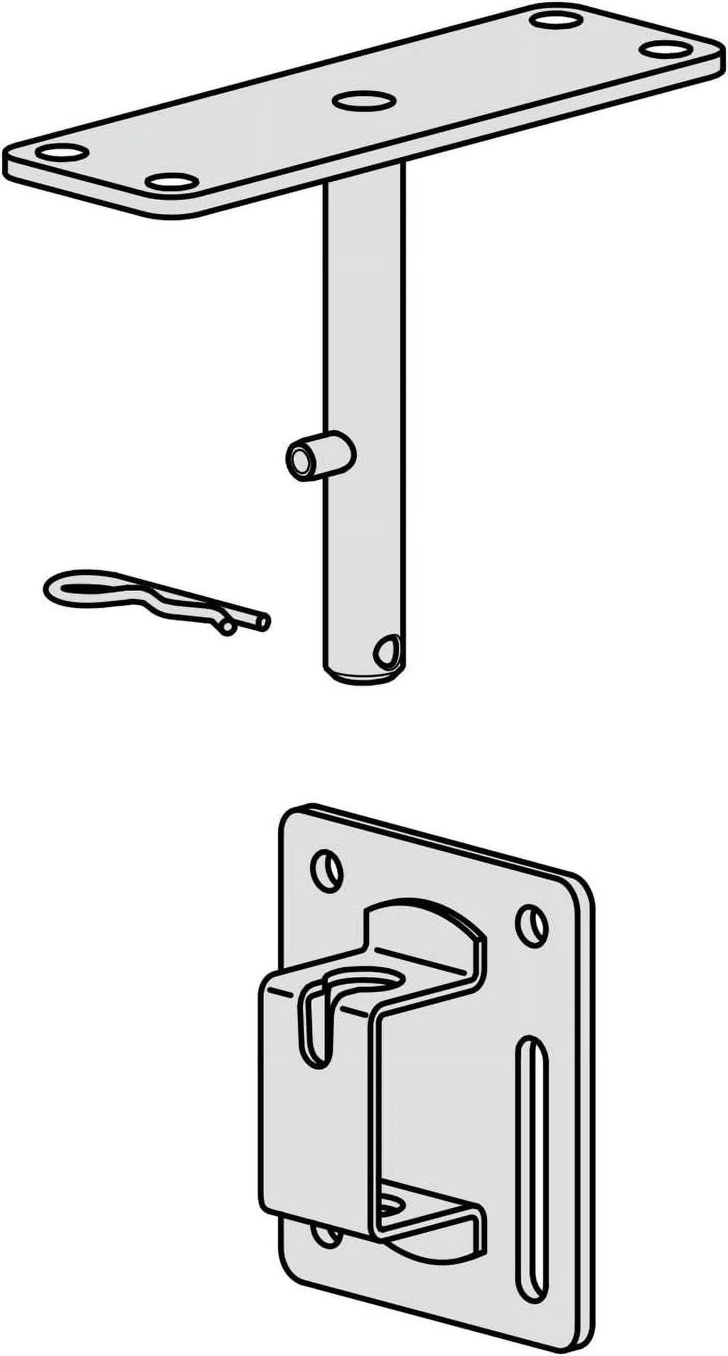 Dual Square Rail Vertical Surface Mount M514