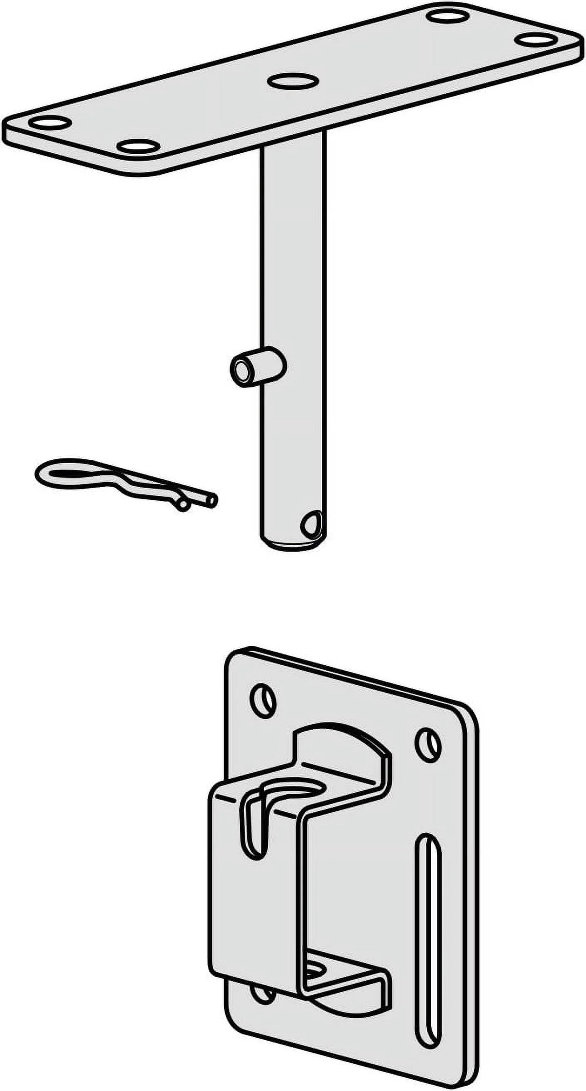 Dual Square Rail Vertical Surface Mount M514