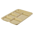 Tan ABS Right Hand Six Compartment Tray P2676