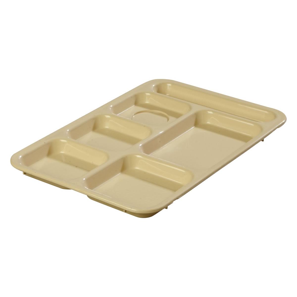 Tan ABS Right Hand Six Compartment Tray P2676