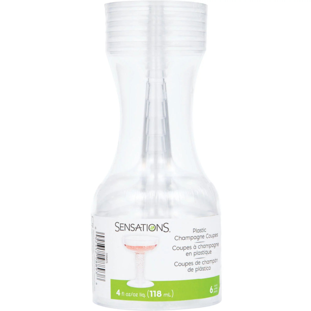 54 Clear Champagne Coupes 4 oz Z3482