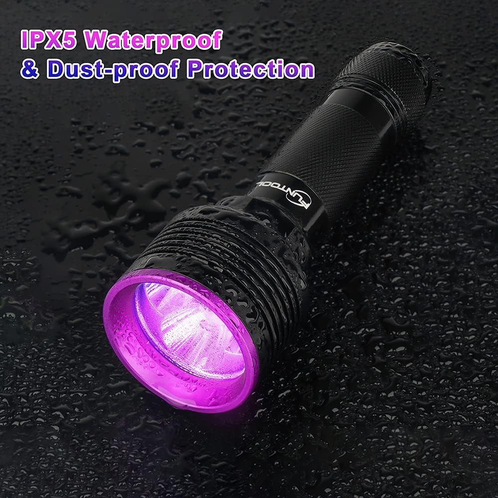2 Pack Rechargeable UV Flashlight 385-395nm G638