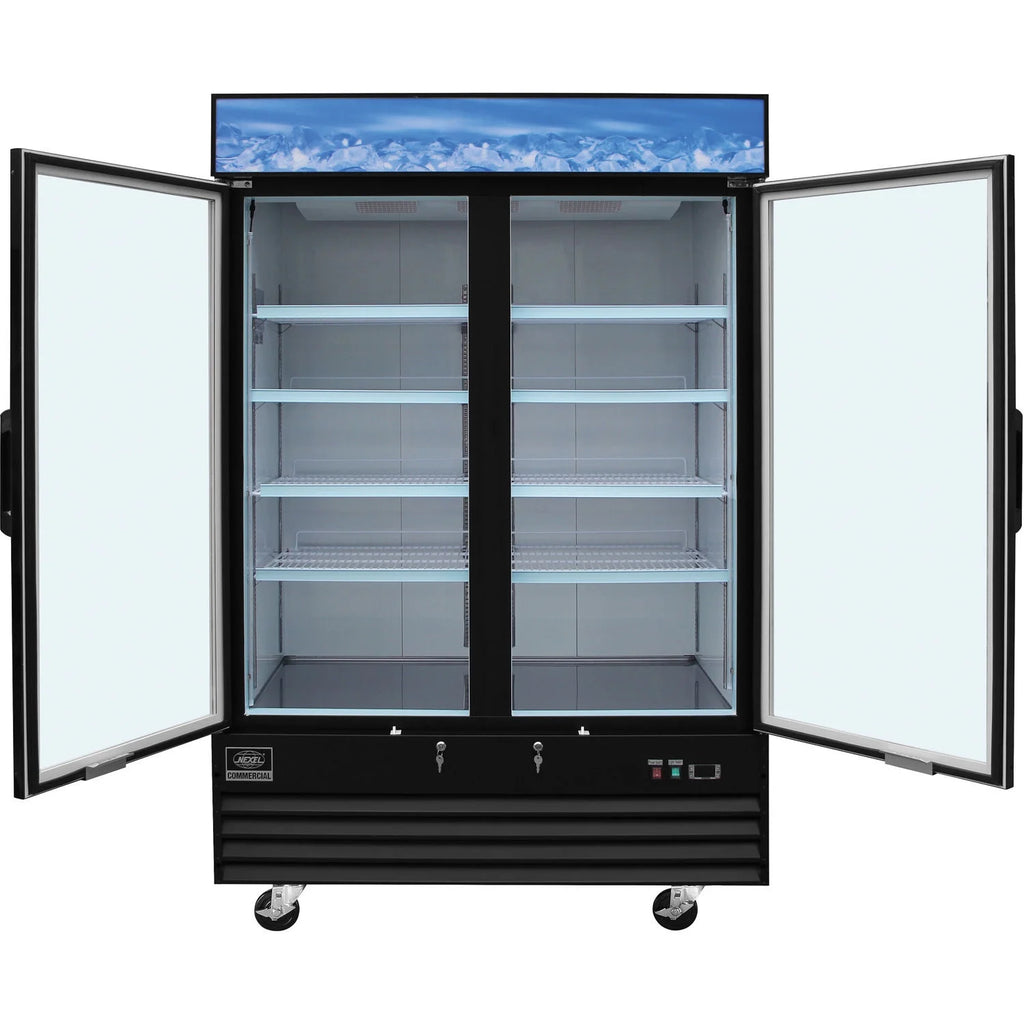 Black 45 Cu. Ft. Glass Door Merchandiser Freezer Q706