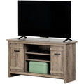 Weathered Oak Wood Corner TV Stand O1140