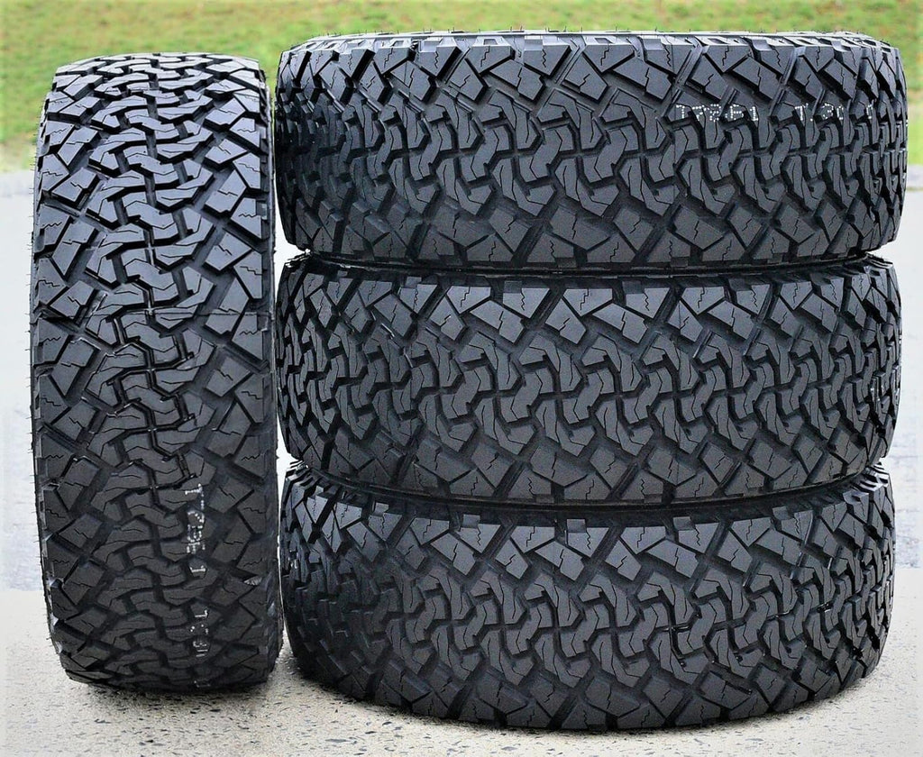 Set of 4 All-Terrain Mud Light Truck Radial Tires 35X12.50R17LT Load Range E 10-Ply BSW M667