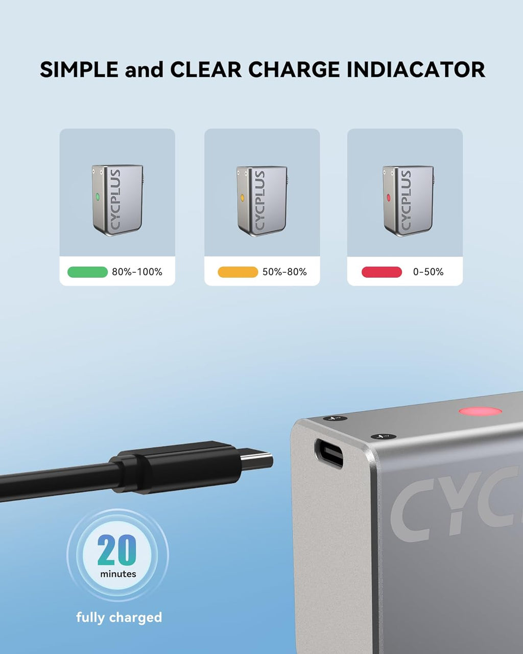 Tiny Portable Electric Bicycle Pump with Type-C Rechargeable Battery K920302