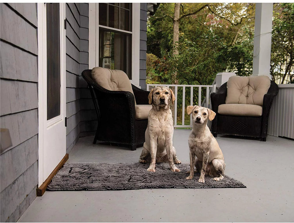 Black Microfiber Doormat 23x16 T1438