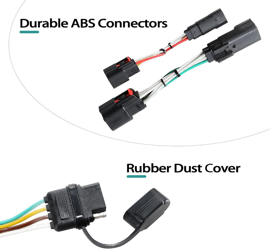 4 Way Flat Trailer Wiring Harness O71310