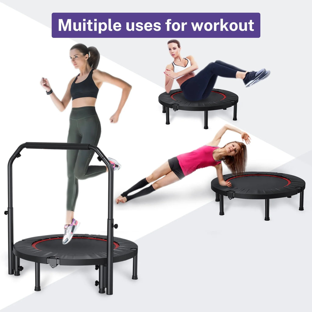 40 Fitness Mini Trampoline with Adjustable Handle R924358