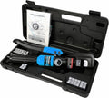 Hydraulic Crimping Tool and Cable Cutter 8 US TON 12 AWG to 00 (2/0) with 9 Die X616103