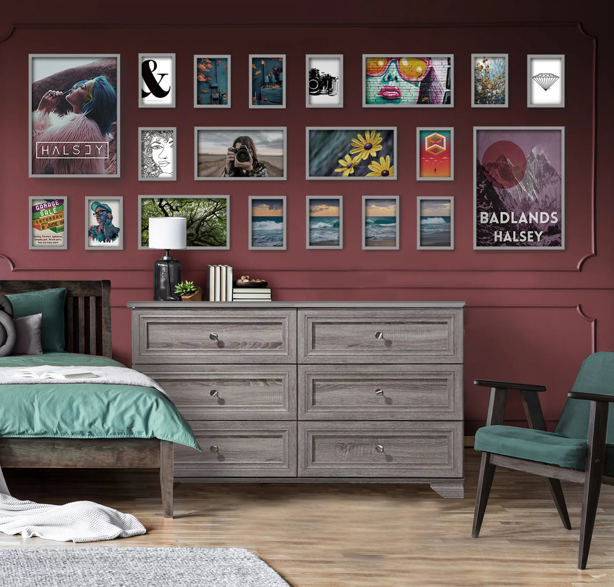 6 Drawer Double Dresser W6414