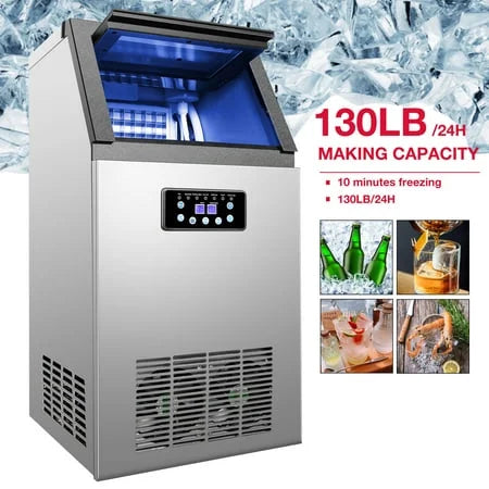Commercial Ice Maker Machine 36 Ice Cube 130lb/24h Q33547