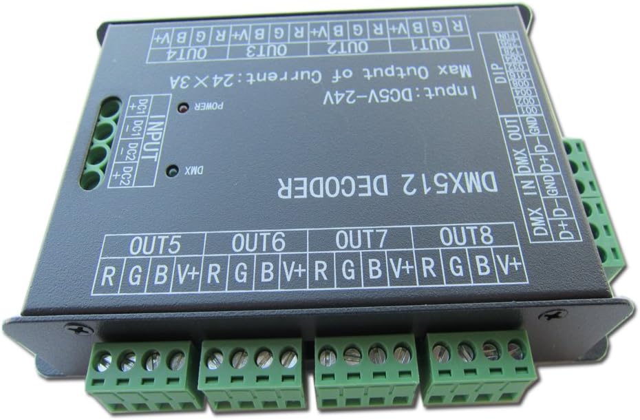 24 Channel RGB DMX512 Controller Led Decoder Dimmer B544
