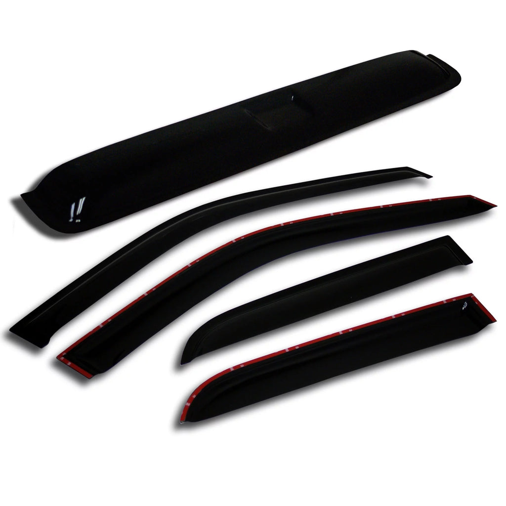 Window Visor and Sunroof Outside Mount 5 Pcs Set C381