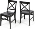 Light Grey Acacia Wood Dining Chairs I889865