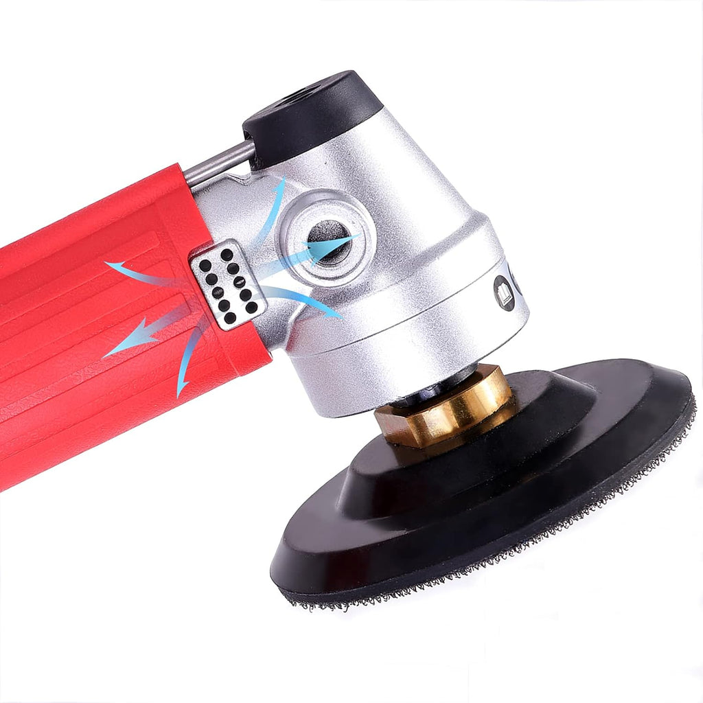 4" Pneumatic Wet Polisher Grinder Sander with 7 Pieces Polishing Pads K5303