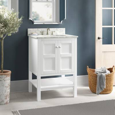 White Single Bathroom Vanity V426143