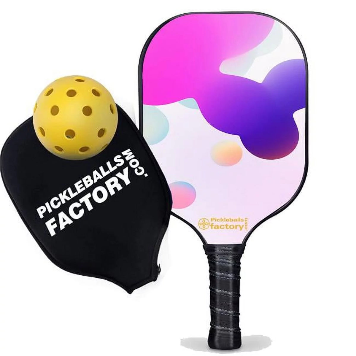 Irregular Shape Glow in The Dark Glassfiber Graphite Pickleball Paddles N345