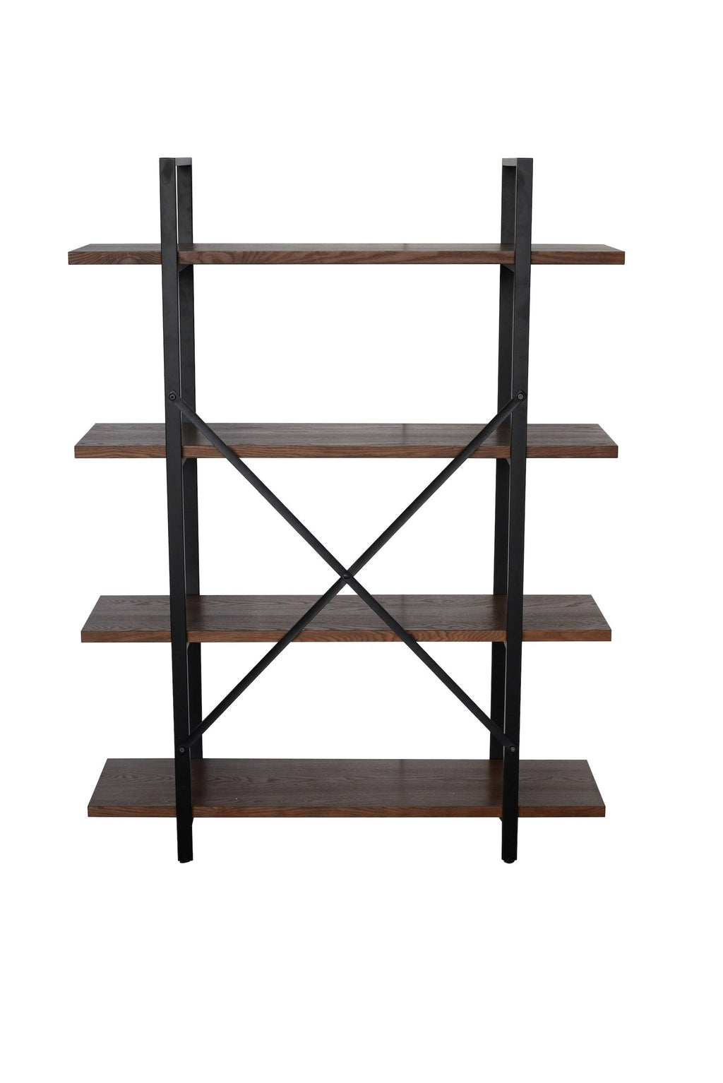 Walnut Brown 4 Shelf Etagere Bookcase O329947