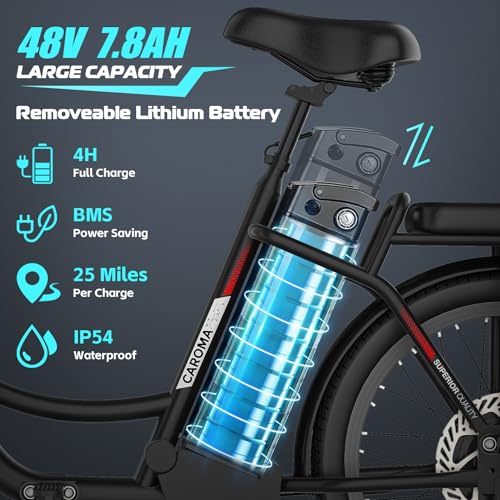 1200W Electric Scooter with Seat, 20" Fat Tire, 48V Removable Battery F4707