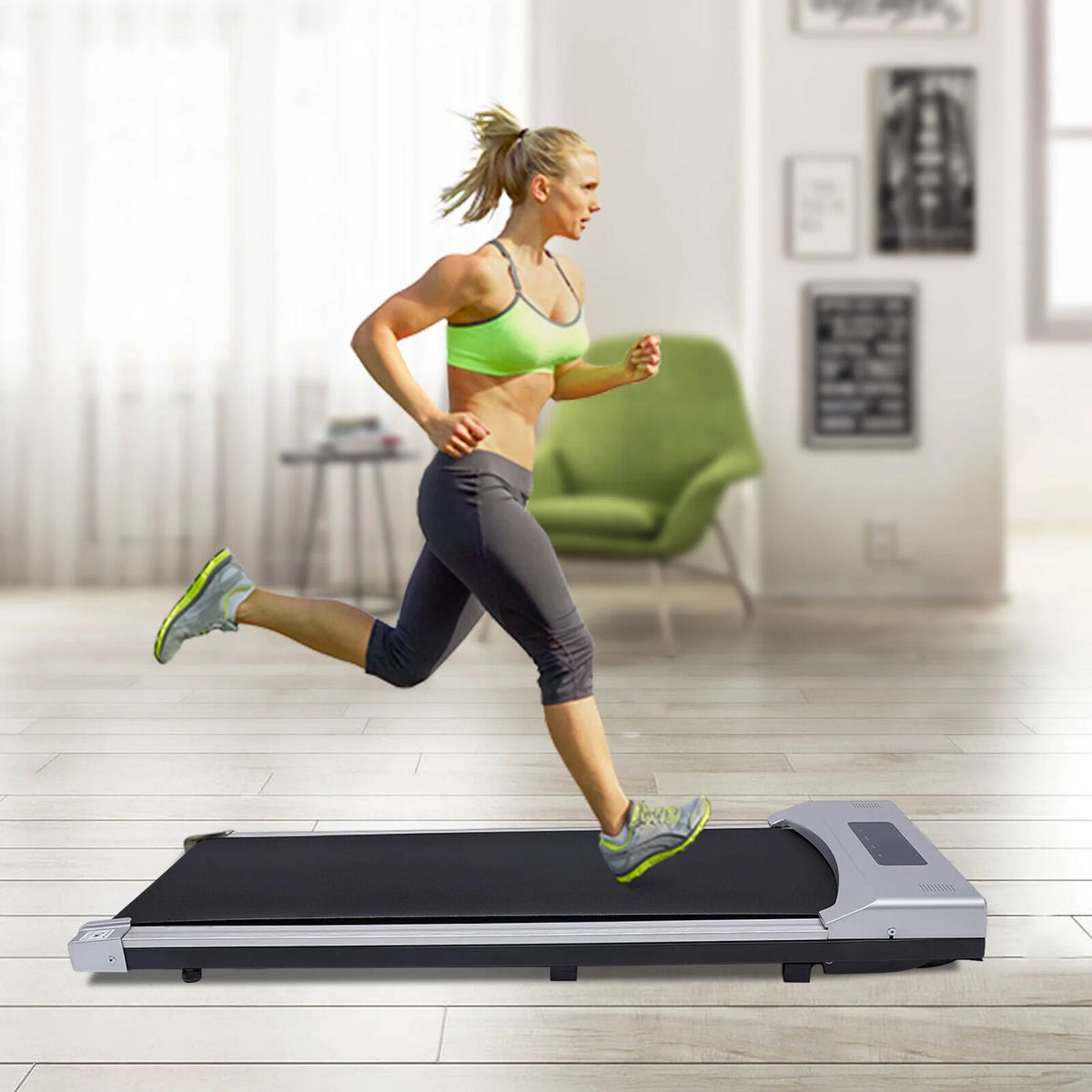 Electric Walking Treadmill with LCD Display W77723