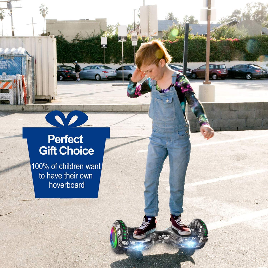 6.5inch Self Balancing Hoverboard with Bluetooth Speaker LED Lights D2628