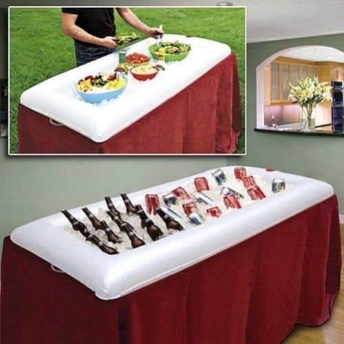 White Inflatable Serving Bar with Drain Plug A539