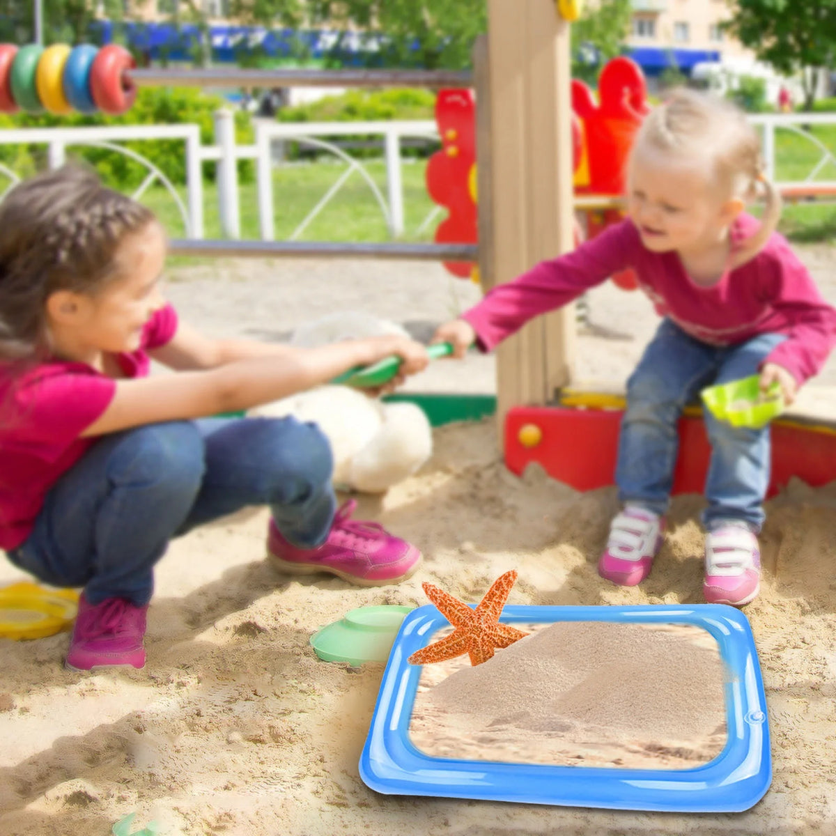 Inflatable Sand Table Toy Sand Fishing Tray H29565