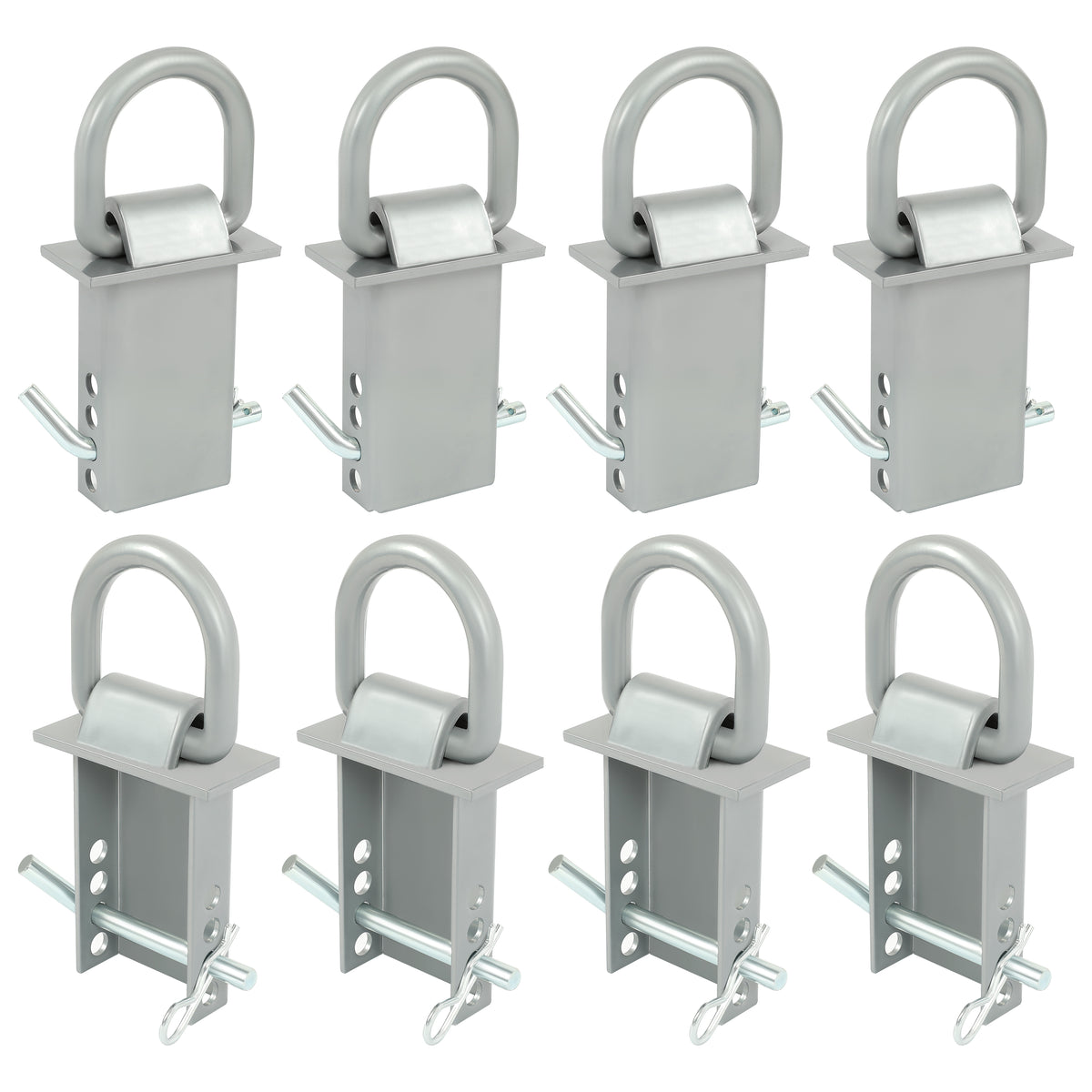 8 Pcs Removable Trailer Stake Pocket Tie Down D Ring Zinc Coated 5400 Lbs Load Limit G95825
