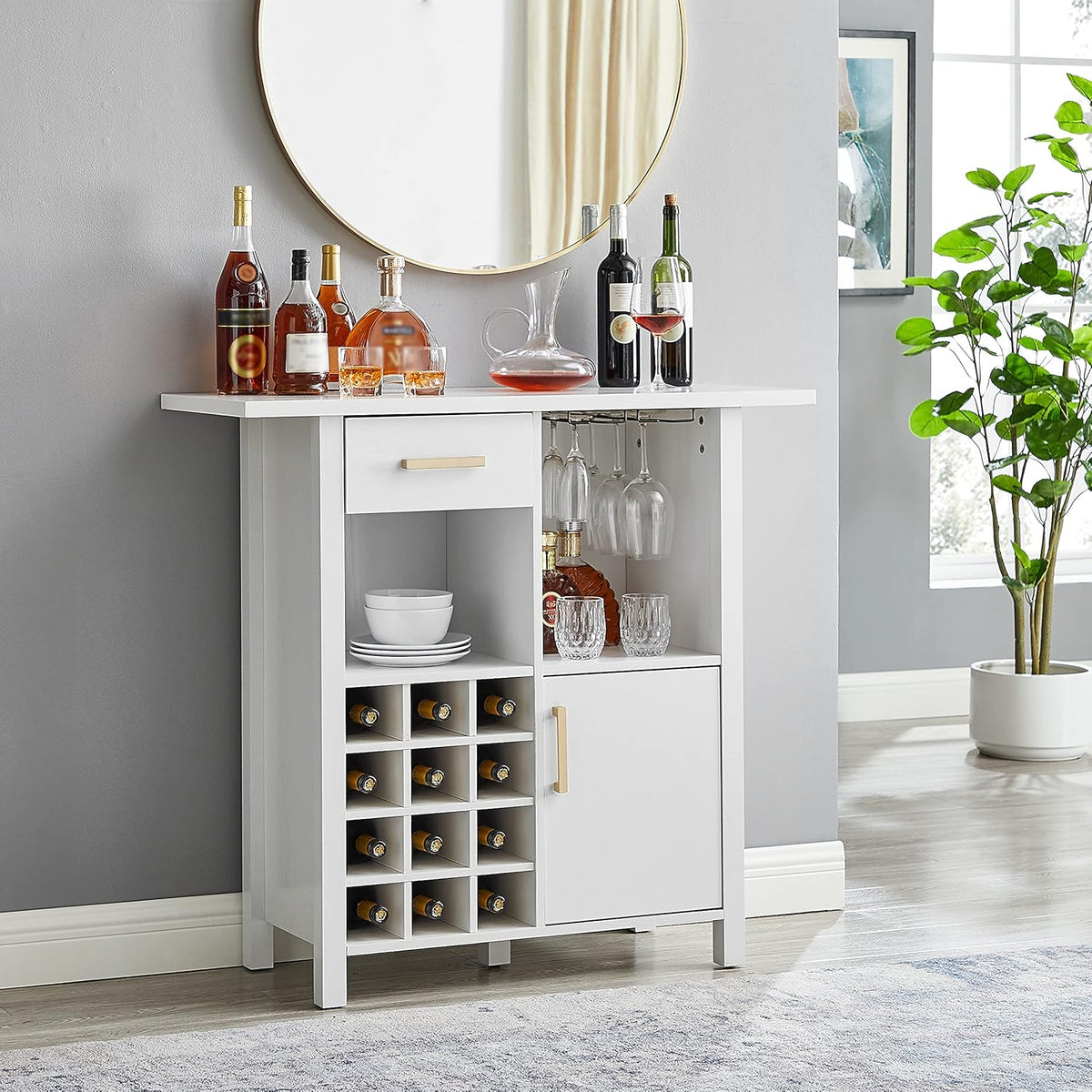 Stone Grey Bar Cabinet Server H59972
