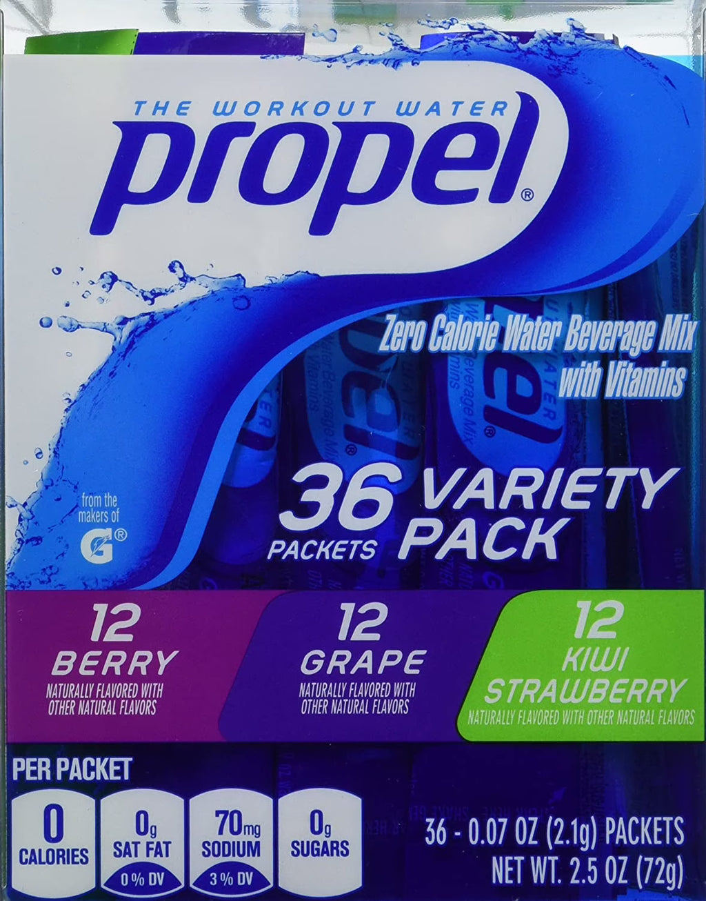 Zero Calorie Nutrient Enhanced Water Beverage Mix (36 packets) K6720