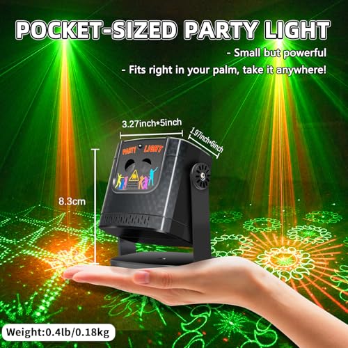 Sound Activated Strobe & Disco Ball Laser Lights Projector X270363
