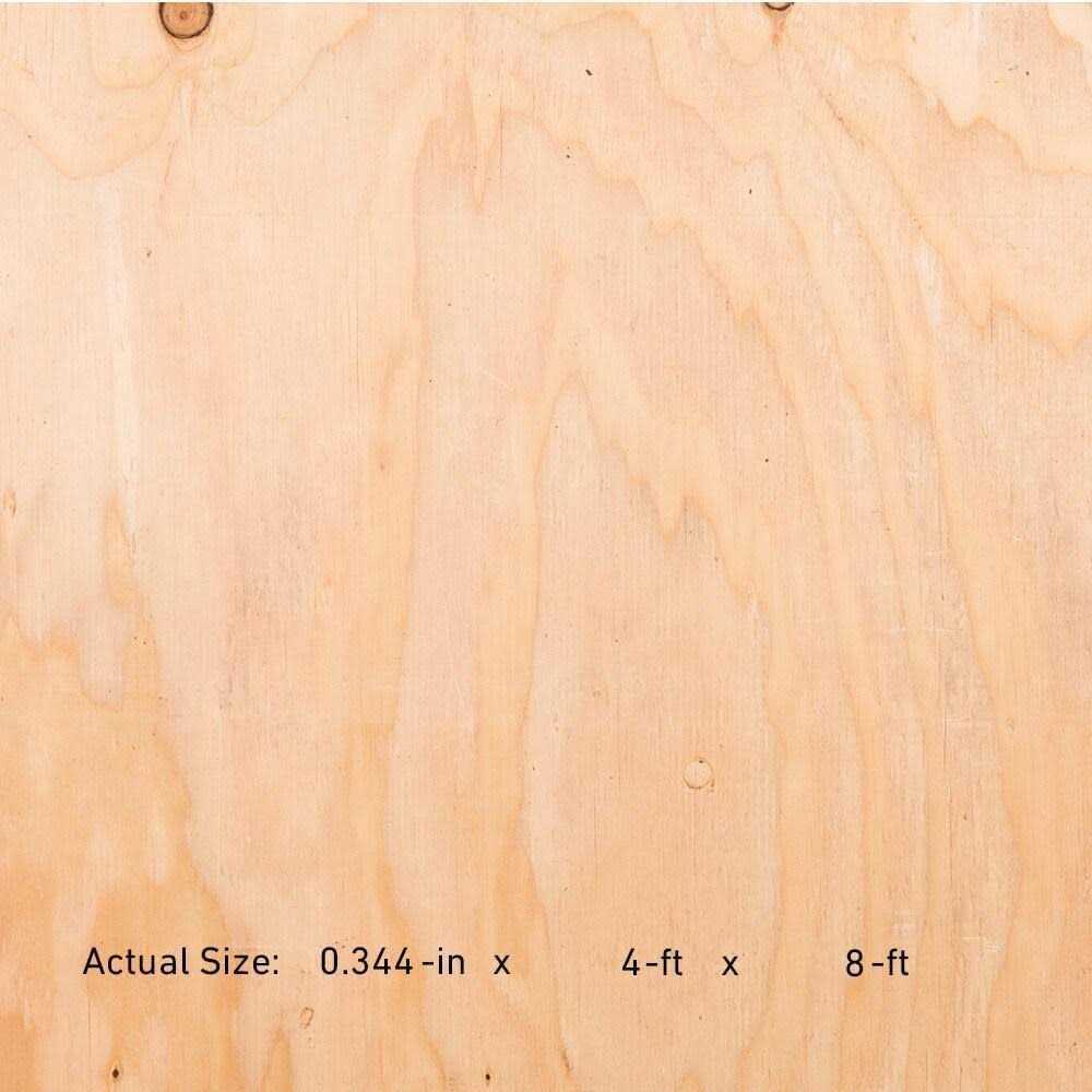 3/8-in x 4-ft x 8-ft Douglas Fir Plywood Sheathing E762519