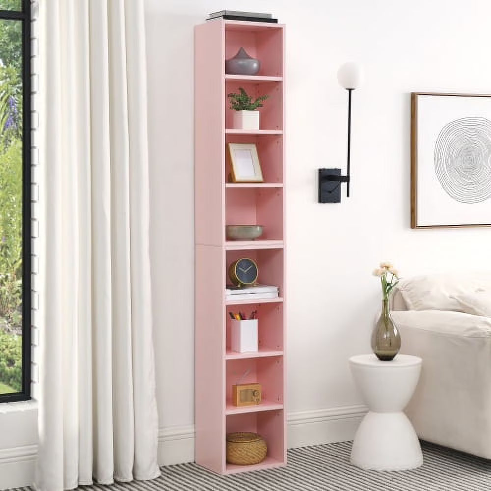 8-Tier Media Tower Rack with Adjustable Shelves B9687