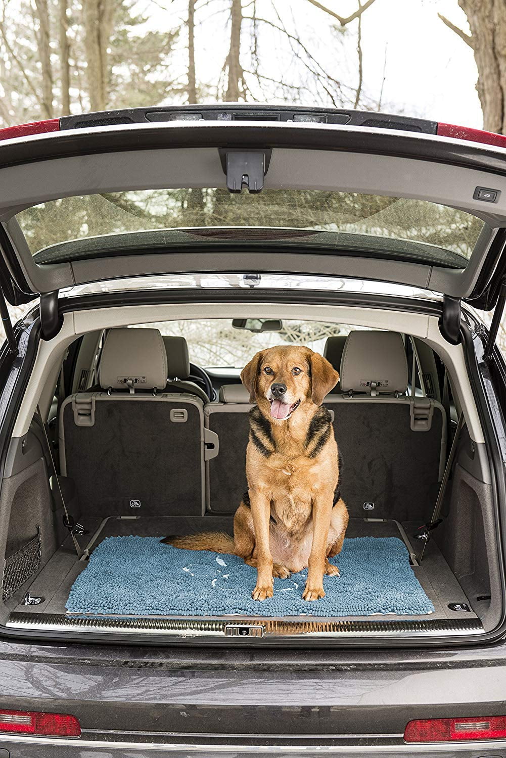 Black Microfiber Doormat 23x16 T1438