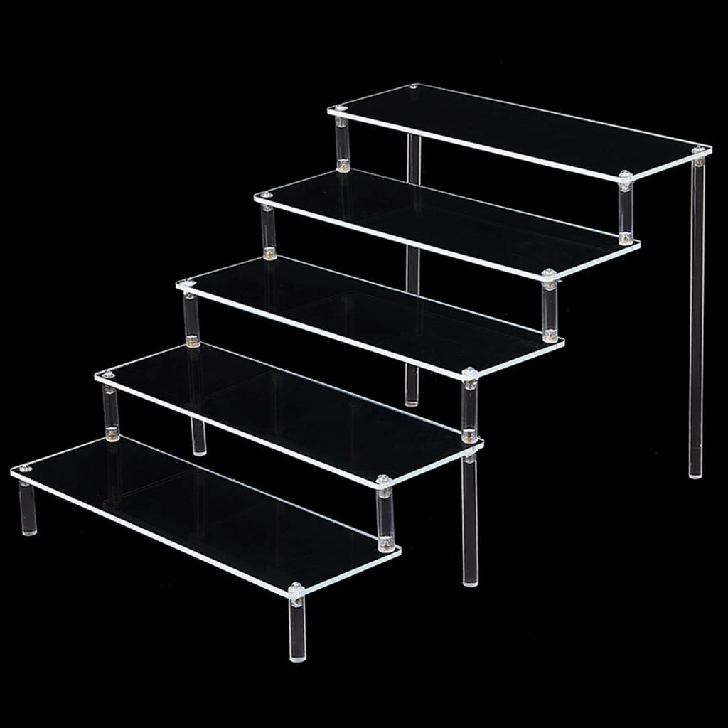 5 Tier Clear Acrylic Display Riser Shelf N909680