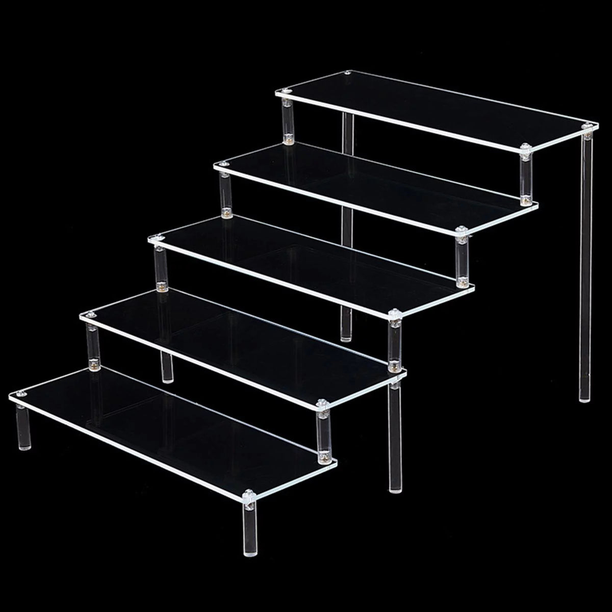 5 Tier Clear Acrylic Display Riser Shelf N909680