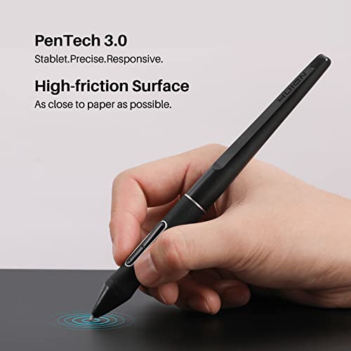 Bluetooth Wireless Graphics Drawing Tablet with Dual Dials Battery-Free Stylus N505936