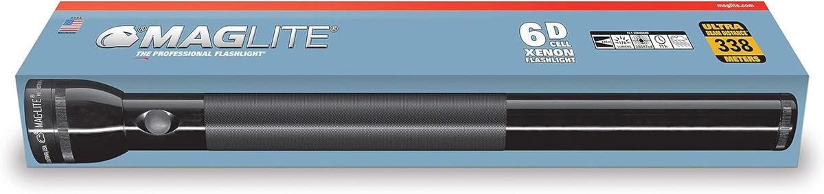 Black 6-Cell D Flashlight Y57695